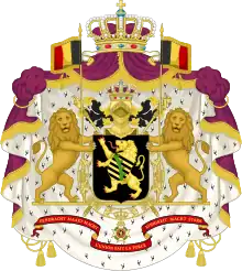 Coat of arms of the reigning monarch since 2019, used by Philippe