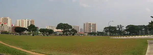 Farrer Park Field where British Indian POWs were persuaded in February 1942 to switch loyalty to Japan to gain Indian independence.