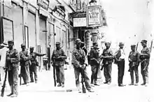 Soldiers on the streets of Athens during Pangalos' 1925 coup d'état.