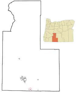 Location in Oregon