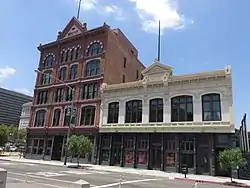 Plaza House and Vickrey-Brunswig Building.