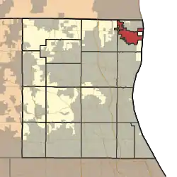 Location in Lake County