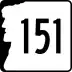 New Hampshire Route 151 marker
