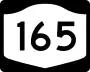 New York State Route 165 marker