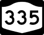 New York State Route 335 marker