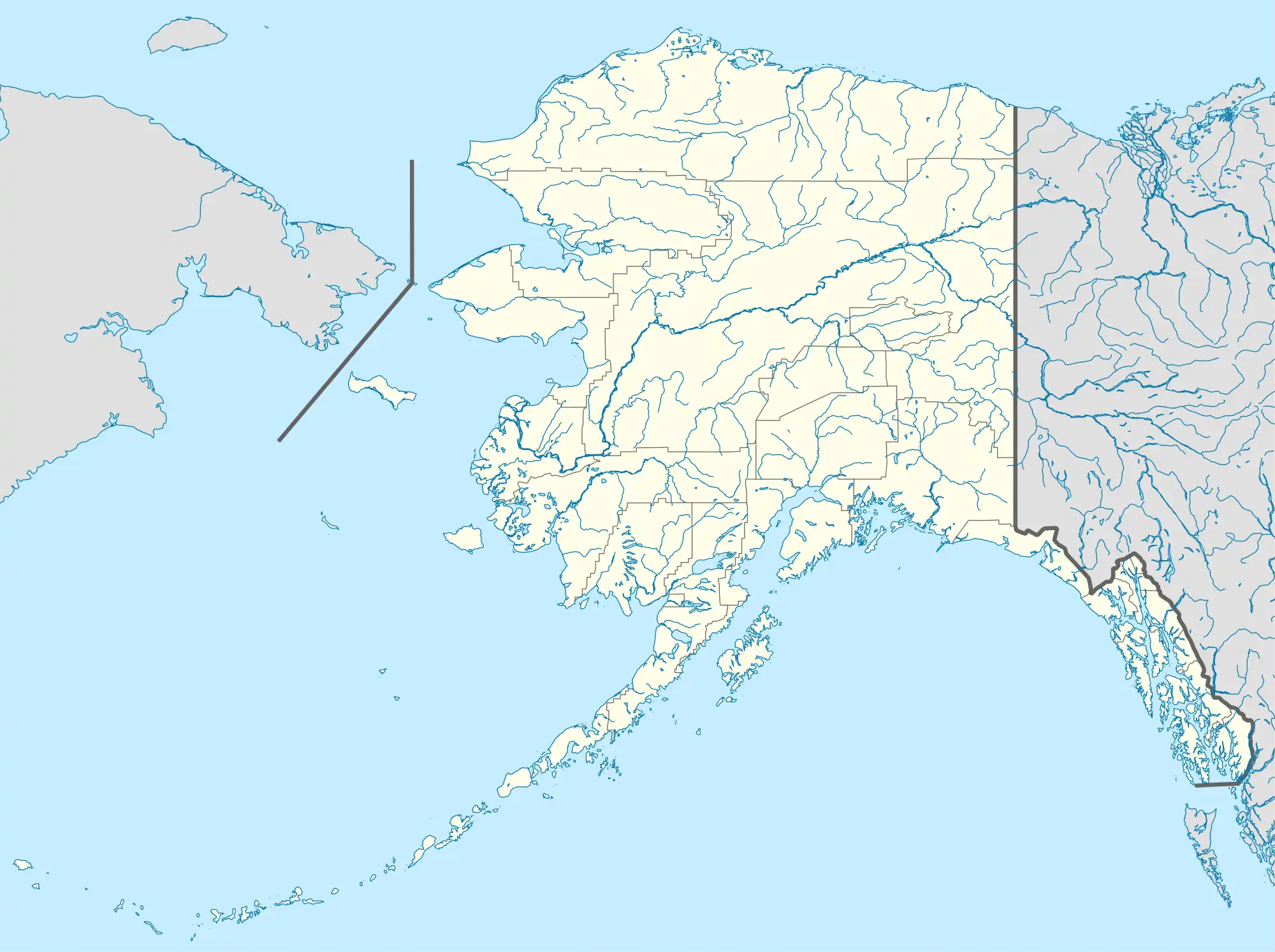 Map showing the location of Sitka National Historical Park